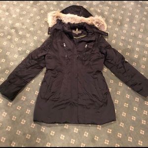 Marc New York Black Puffer Coat Detachable Hood